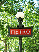 paris metro sign